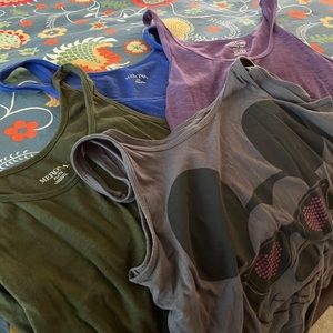 Set of all 4 tank tops together